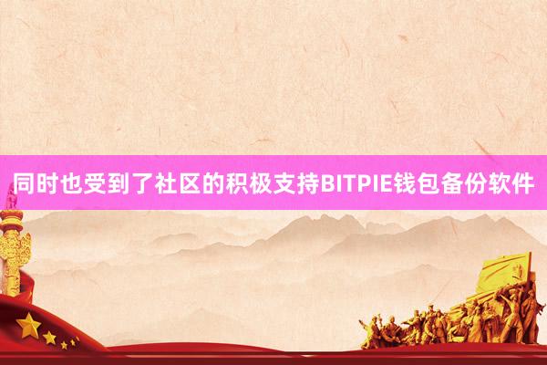 同时也受到了社区的积极支持BITPIE钱包备份软件