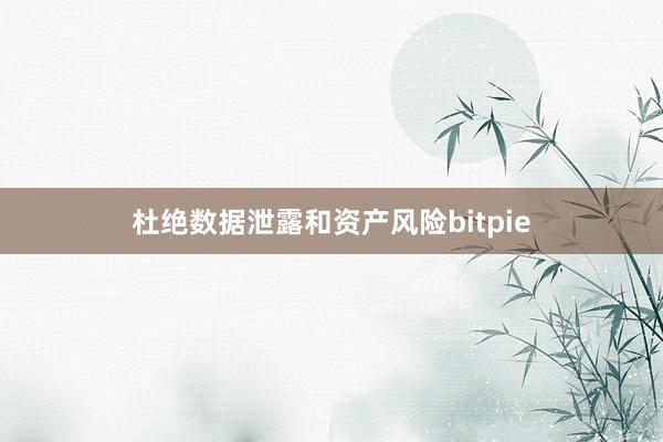 杜绝数据泄露和资产风险bitpie