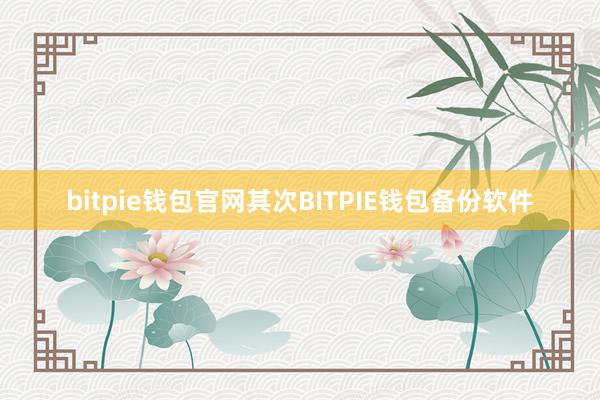 bitpie钱包官网其次BITPIE钱包备份软件