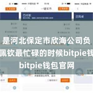 是河北保定市欣海公司负责人杨佩钦最忙碌的时候bitpie钱包官网