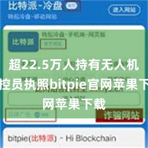 超22.5万人持有无人机操控员执照bitpie官网苹果下载