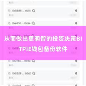 从而做出更明智的投资决策BITPIE钱包备份软件